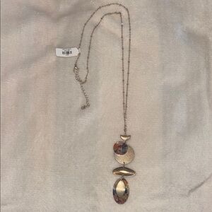 Francesca's Collections Gold Necklace with Elegant Pendant